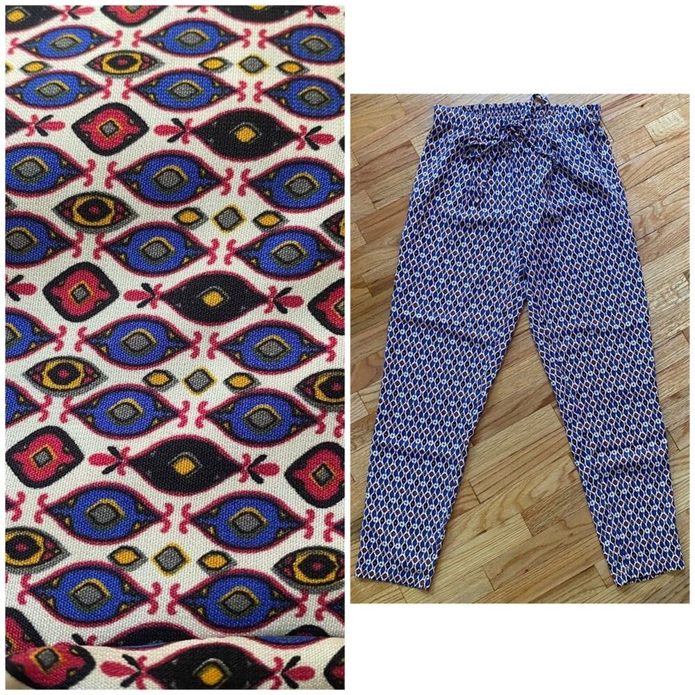 Harlow & Graham elastic waist tie casual dress pants